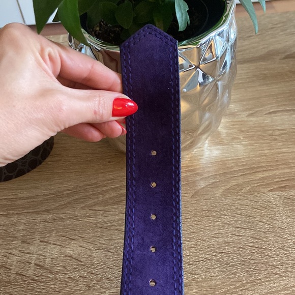 Purple Suede Vintage Belt - Picture 3 of 4